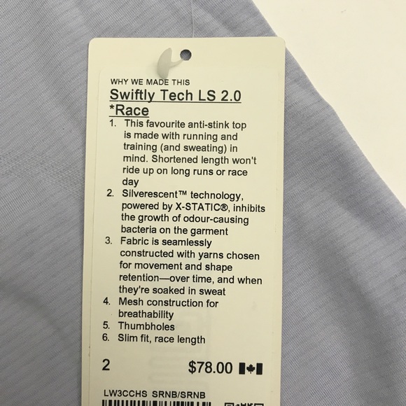 BNWT Swiftly Tech Long Sleeve Shirt 2.0 - Picture 9 of 10